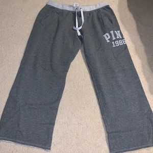 PINK fleece sweatpants